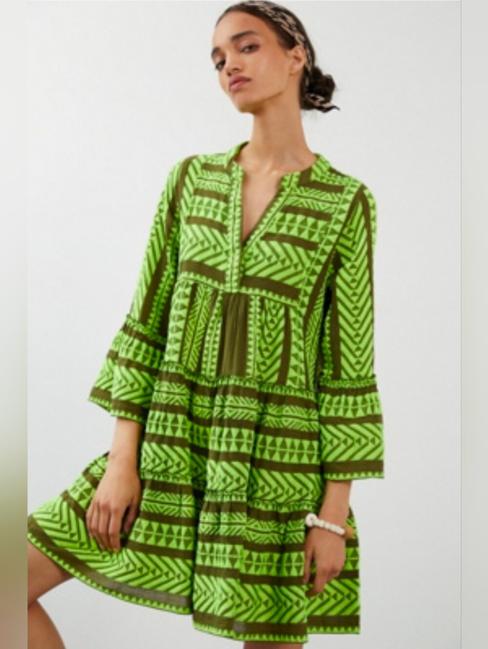 Devotion Twins NEW Size XS Petra Embroidered Tunic Dress